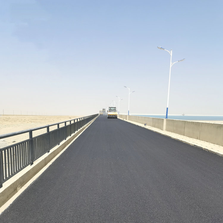 2023.4.8 225团调节池道路铺油工程如火如荼进行中1_副本.jpg